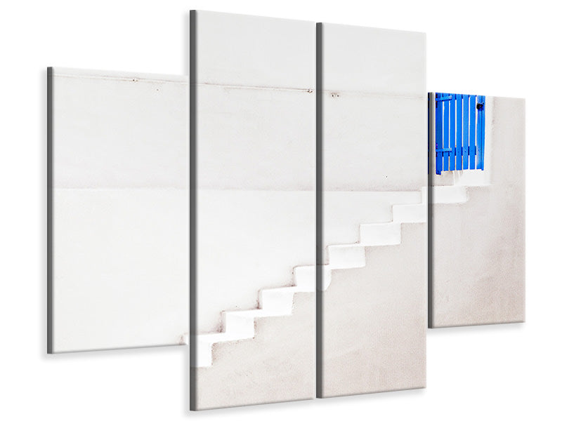 4-piece-canvas-print-the-blue-gate