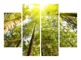 4-piece-canvas-print-treetops-in-the-sun