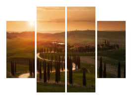 4-piece-canvas-print-tuscany-evening
