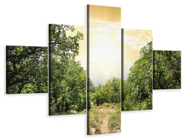 5-piece-canvas-print-at-the-end-of-the-forest