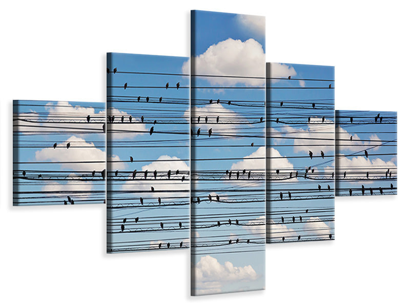 5-piece-canvas-print-cantus-arcticus-concerto-for-birds