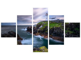 5-piece-canvas-print-fanad-head-lighthouse