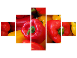 5-piece-canvas-print-fresh-sweet-pepper