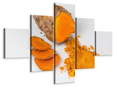 5-piece-canvas-print-fresh-turmeric