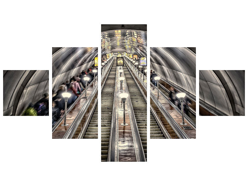 5-piece-canvas-print-in-the-metro