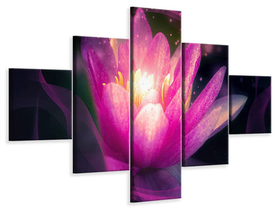 5-piece-canvas-print-lily-in-the-light-play