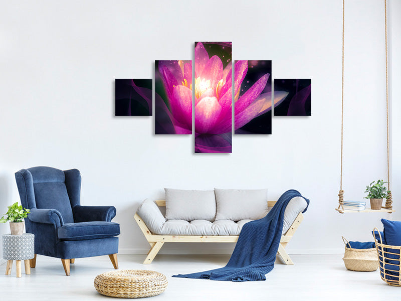 5-piece-canvas-print-lily-in-the-light-play