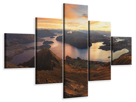 5-piece-canvas-print-roys-peak-panorama-view