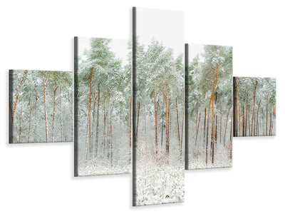 5-piece-canvas-print-snow-world