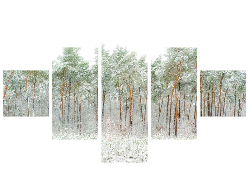 5-piece-canvas-print-snow-world