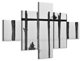 5-piece-canvas-print-u-bein-bridge-myanmar