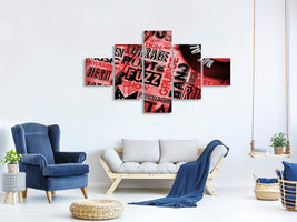 5-piece-canvas-print-writings-music-grunge