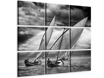 9-piece-canvas-print-sailboats-and-light