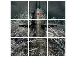 9-piece-canvas-print-submarine