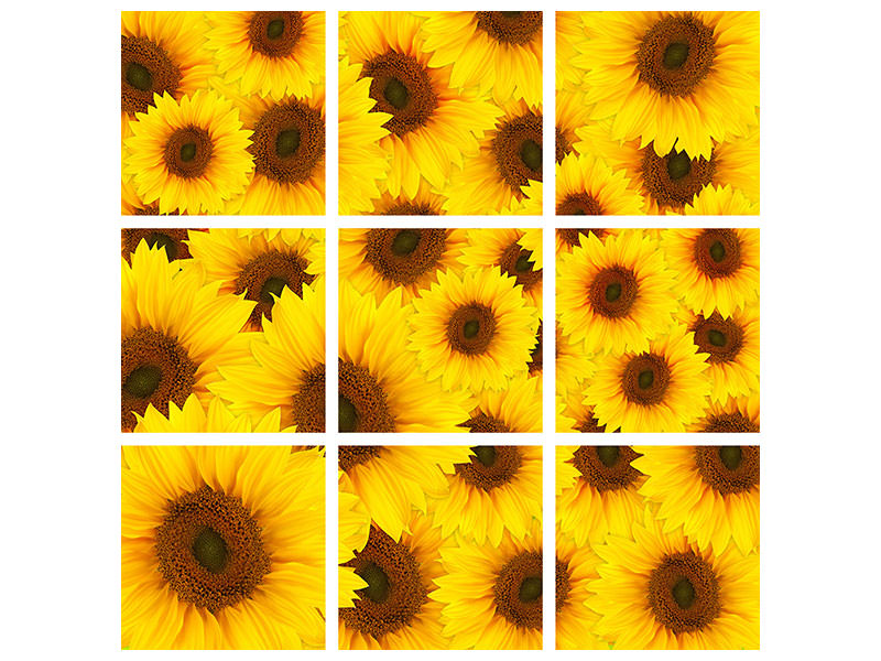 4-piece-canvas-print-a-bouquet-sunflower