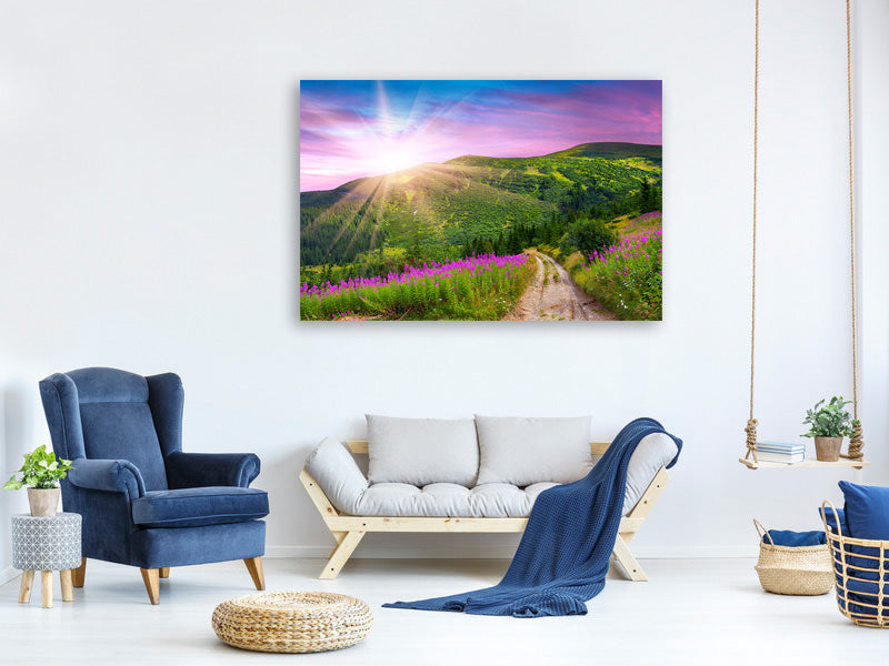 panoramic-canvas-print-a-summer-landscape-at-sunrise