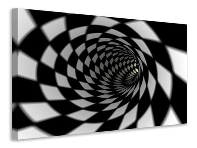 3-piece-canvas-print-abstract-tunnel-black-white