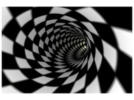 3-piece-canvas-print-abstract-tunnel-black-white