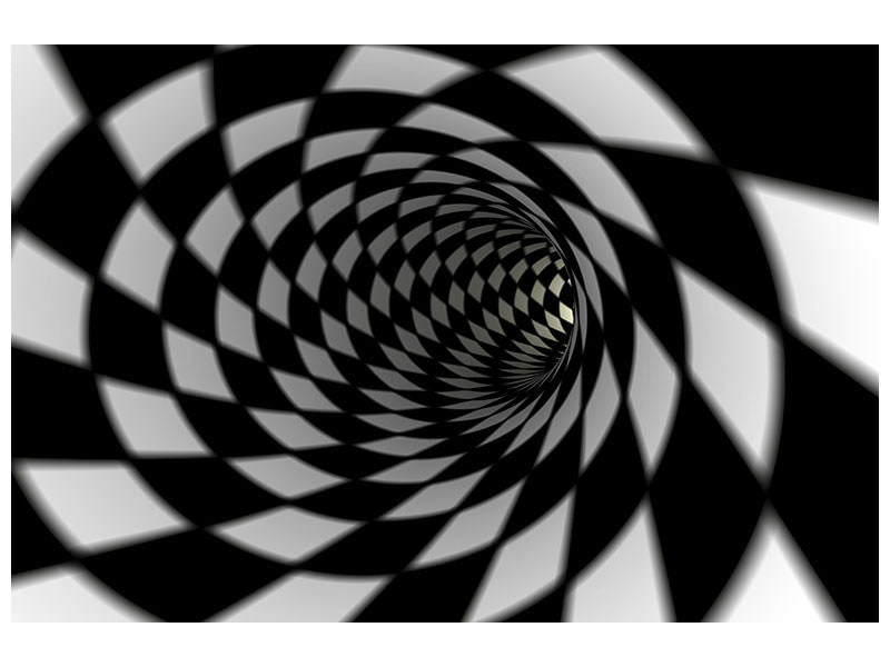 modern-4-piece-canvas-print-abstract-tunnel-black-white