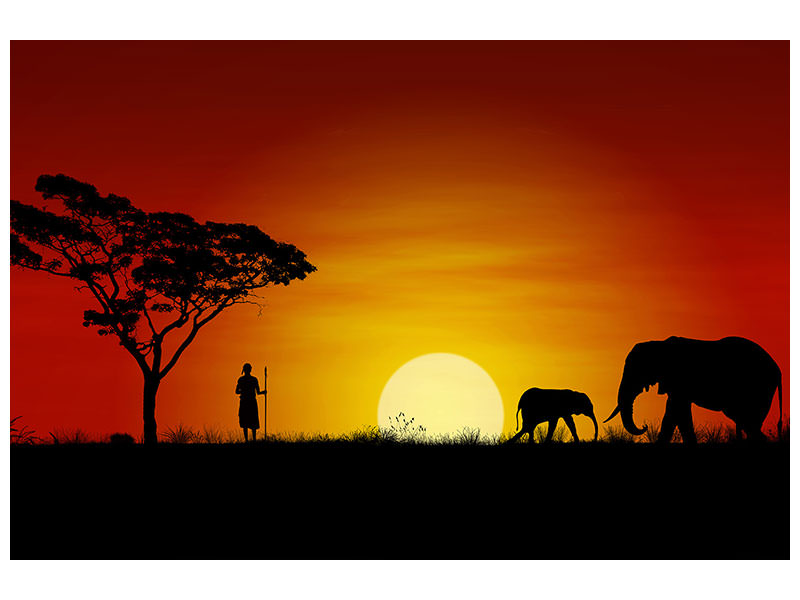 3-piece-canvas-print-african-steppe-elephant