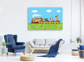 panoramic-3-piece-canvas-print-animal-train