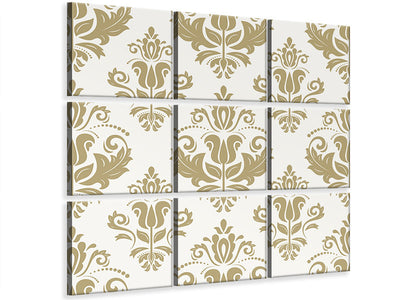 4-piece-canvas-print-baroque-ornaments