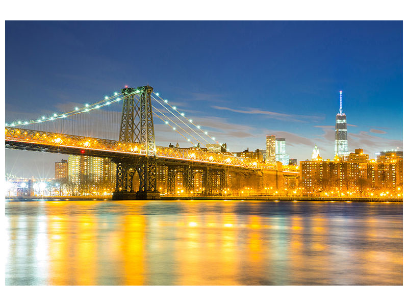 modern-4-piece-canvas-print-brooklyn-bridge-at-night