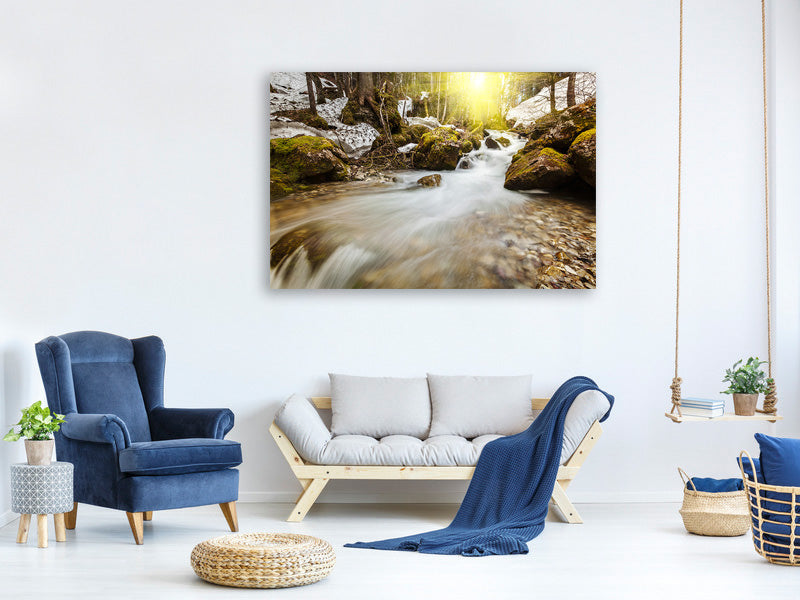 modern-4-piece-canvas-print-cascading-waterfall