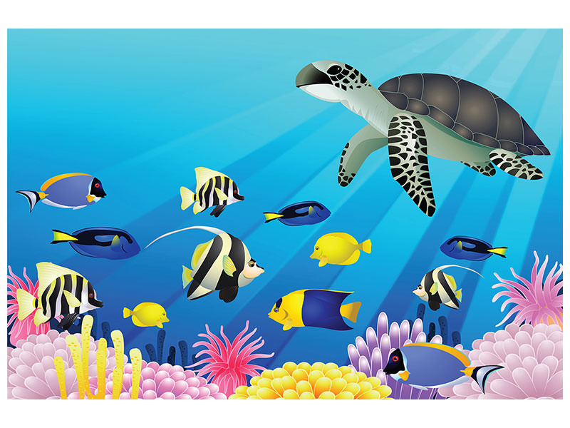 modern-4-piece-canvas-print-childrens-underwater-world