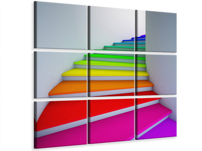 canvas-print-colorful-stairs