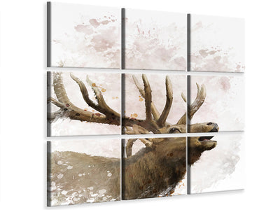 canvas-print-elk-painting