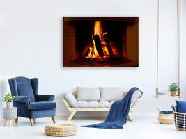 panoramic-3-piece-canvas-print-fire-in-the-chimney