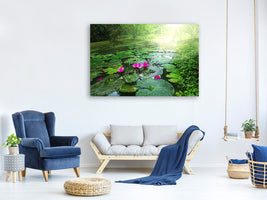 4-piece-canvas-print-garden-pond