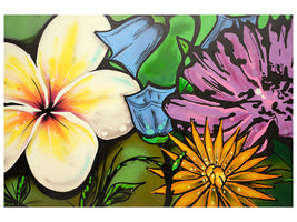 panoramic-3-piece-canvas-print-graffiti-flowers