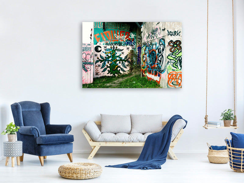 5-piece-canvas-print-graffiti-in-the-backyard