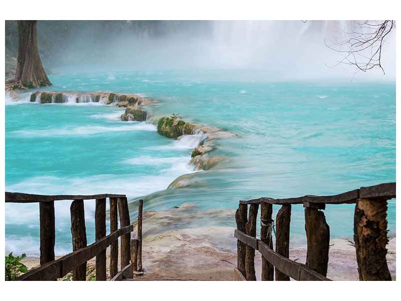 4-piece-canvas-print-house-at-waterfall