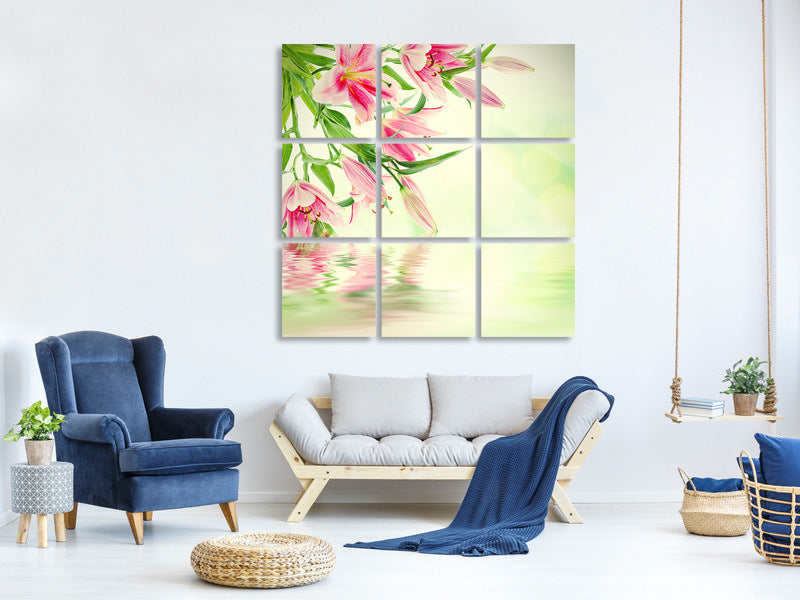 canvas-print-lilies-on-water