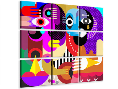 4-piece-canvas-print-modern-art-people