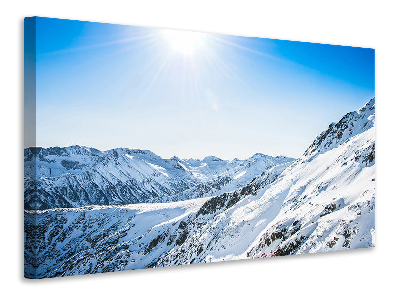 5-piece-canvas-print-mountain-panorama-in-snow