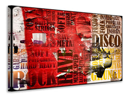 modern-4-piece-canvas-print-music-text-in-grunge-style