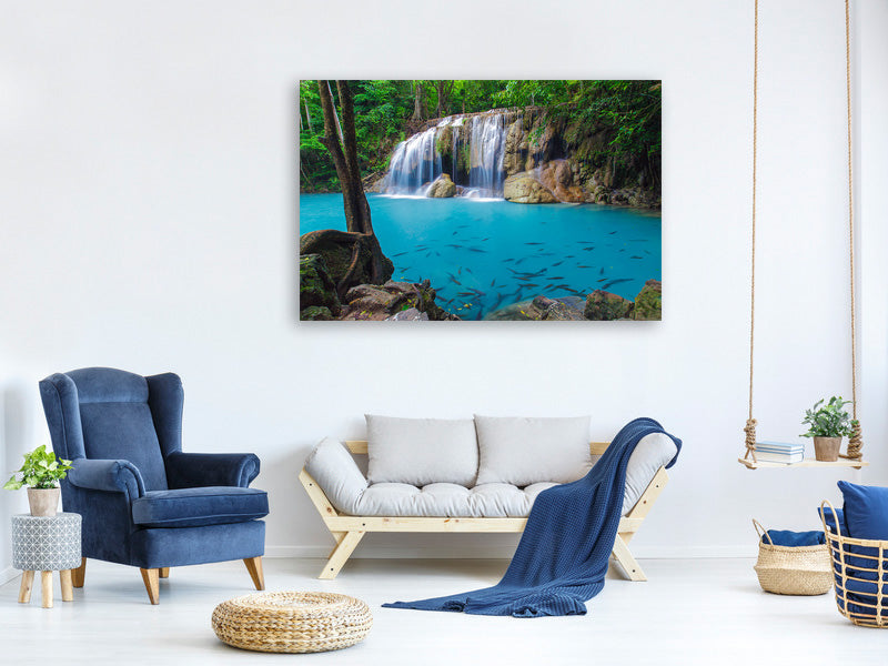 4-piece-canvas-print-nature-waterfall