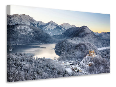 3-piece-canvas-print-neuschwanstein-castle-in-ammergebierge