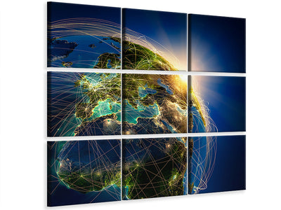 4-piece-canvas-print-our-planet-earth