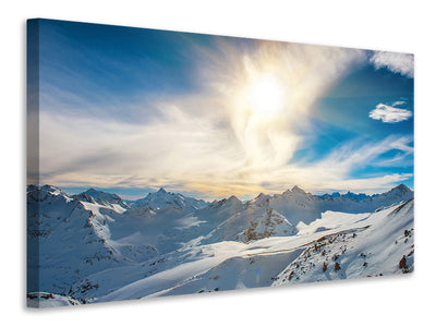 modern-4-piece-canvas-print-over-the-snowy-peaks