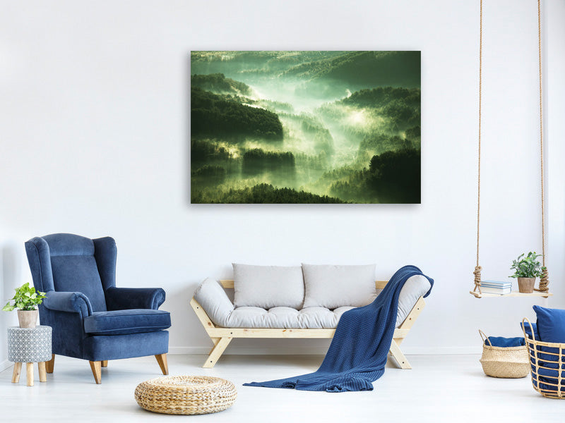 panoramic-3-piece-canvas-print-over-the-woods