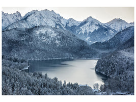 5-piece-canvas-print-photo-wallaper-mountains-in-monochrome