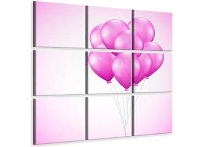 4-piece-canvas-print-pink-balloons