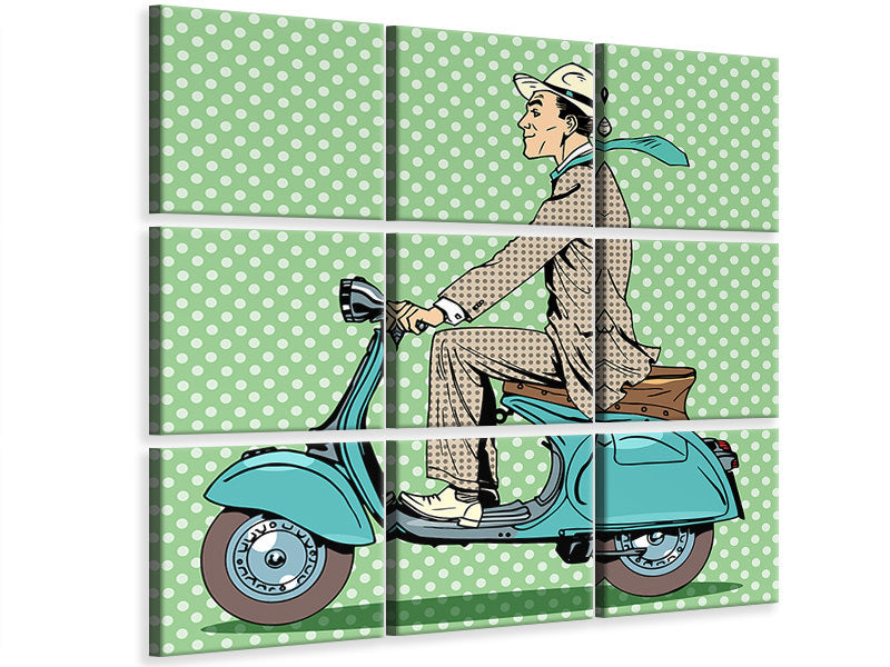 canvas-print-pop-art-vespa-driver