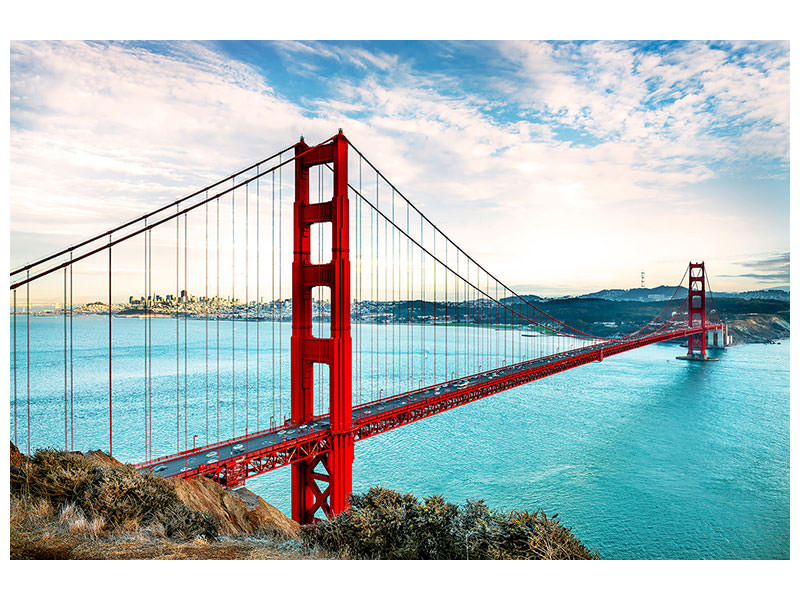 4-piece-canvas-print-red-golden-gate-bridge