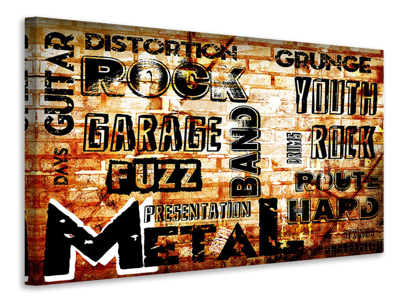 panoramic-3-piece-canvas-print-rock-in-grunge-style